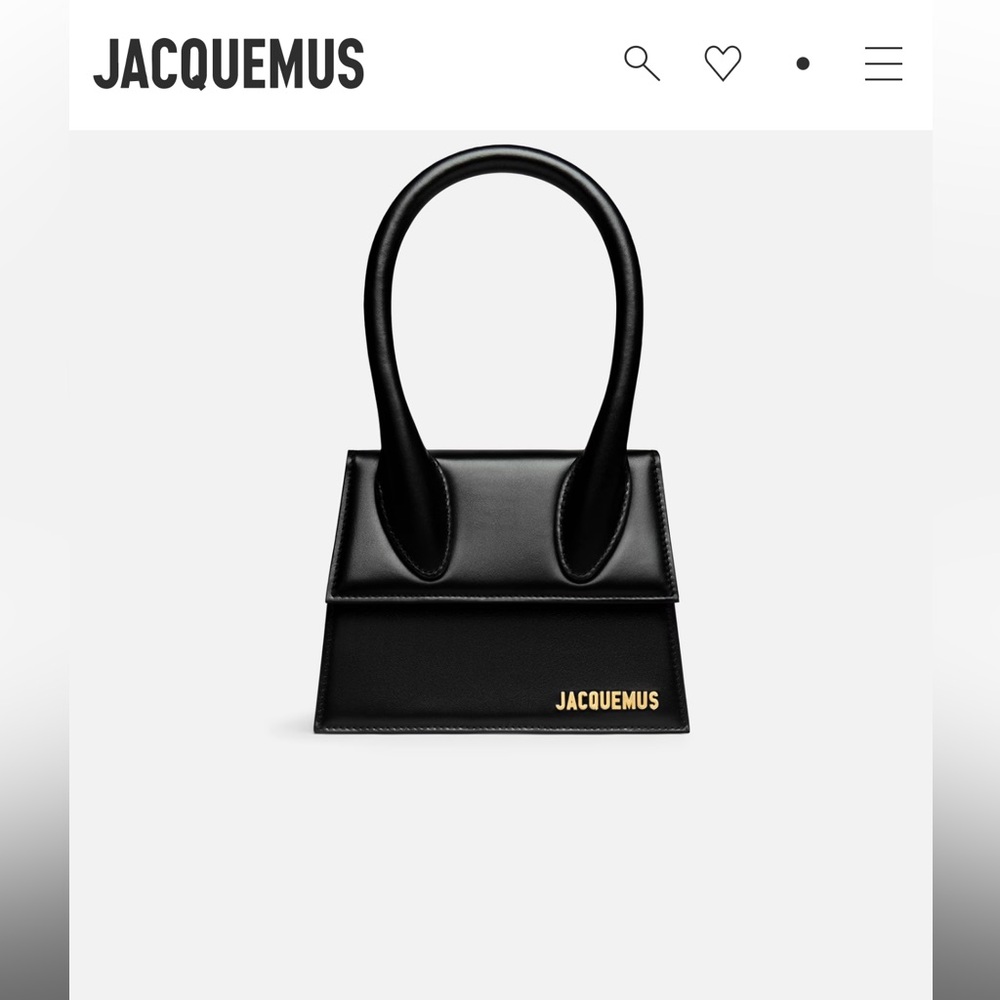 Jacquemus Black Mini Bag with Gold Logo